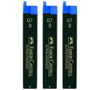 Faber-Castell Minas finas de polímero SUPER (0.7 B, cantidad 3)