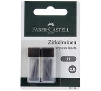 Faber-Castell Mina para compás 123198, 2 mm, dureza H, 12 minas