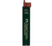 Faber Castell Minas Super-Polymer 0,5 mm HB Estuche 12 Ud Grafito Set de 12 (Set de 12)