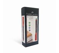 Faber-Castell Marcador permanente OHP-CD Stifte – Negro, Rojo – Paquete de 10 unidades