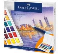Faber-Castell Pinturas de Acuarela, Multicolor, Juego de 51 piezas 1 unidad (Paq