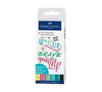 Faber-Castell Rotulador Pitt Artist Pen Lettering 267116 – Estuche de 6 colores