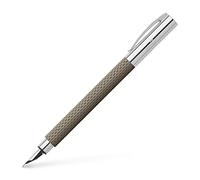 Faber-Castell Pluma estilográfica Ambition OpArt 147050 grosor de plumín M arena negra