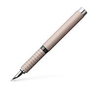 FABER-CASTELL - Pluma estilográfica Essentio de aluminio rosa, plumín EF