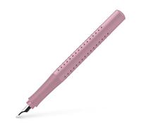 Faber-Castell Pluma estilográfica Grip 2010 – ergonómica, plumín M, recargable – rose shadows