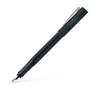 Faber-Castell Pluma estilográfica Grip 2011, ergonómica, plumín M, recargable, negra, 1 unidad