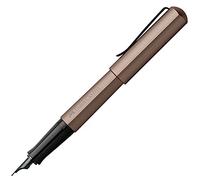 FABER-CASTELL 150581 - Pluma estilográfica Hexo, ancho de plumín F, bronce, 1 pluma estilográfica