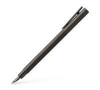 Faber-Castell Pluma estilográfica 146253 Neo Slim de aluminio, plumín B, gris