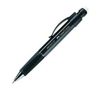 FABER-CASTELL - Portaminas GRIP PLUS de 0,7 mm, negro metalizado