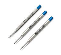 Faber-Castell Recambio mediano para bolígrafo – 3 unidades, azul