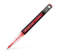 Faber-Castell 348121 - Bolígrafo de tinta Free Ink rojo, punta de 0,4 mm, bolígrafo de tinta resistente a la falsificación