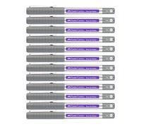 FABER-CASTELL - Rotulador de tinta Free Ink violeta, 12 unidades | Roller apto para documentos con punta de 0,4 mm para una escritura precisa y tomar notas