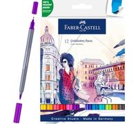 Faber-Castell Rotuladores Goldfaber Aqua Dual Pack de 12 Surtidos