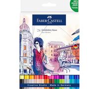 FABER-CASTELL - Rotulador Goldfaber Aqua Dual, 24 colores