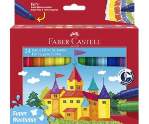 FABER-CASTELL Rotulador Jumbo Caja de 24 (Set de 6)