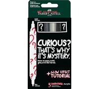 FABER-CASTELL - Rotuladores acrílicos Multimark Mystery Box Glow