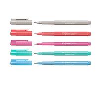 Faber-Castell - Rotuladores fineliner Broadpen 0,8 mm (set pastel)