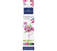 FABER-CASTELL - Rotuladores Goldfaber Aqua Dual Fluffy Flamingo, 4 colores