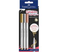 FABER-CASTELL - Rotuladores Goldfaber Creative, 3 colores metalizados