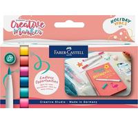 Faber-Castell Rotuladores Goldfaber Creative Markers Holiday Vibes – Set de 6 – Punta de +2 mm