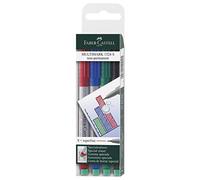FABER-CASTELL - Rotuladores Multimark no permanentes S, 4 colores