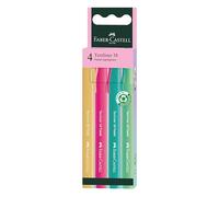Faber-Castell Rotuladores subrayadores 38 colores pastel juego de 4