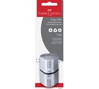 Faber-Castell Afilalápices Trío Grip 183897 - Blister - Plata
