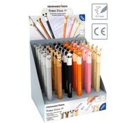 FABER-CASTELL Set de 36 Bolígrafos Roller Gel Borrables Animales con Capuchón