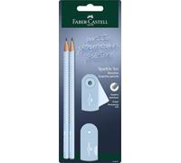 Faber-Castell Set de escritura Sparkle Sky Blue, 4 piezas