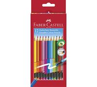 Faber-Castell Lápices de colores 116612 – 12 unidades – Borrables, estuche de cartón