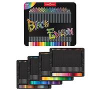 Faber-Castell Lápices de color Black Edition – Estuche metálico 100 colores multicolor Niños