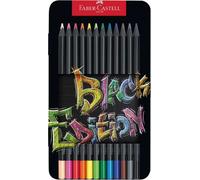 Faber-castell 116413-12 lápices de colores black edition - estuche de