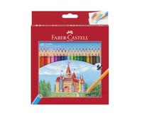 FABER-CASTELL - Set de lápices de colores Castle, 48 piezas | Colores brillantes, forma hexagonal y mina resistente a la rotura, para niños y adultos