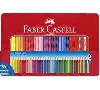 Faber-Castell Juego de regalo Colour Grip 48 lápices en estuche metálico irrompibles