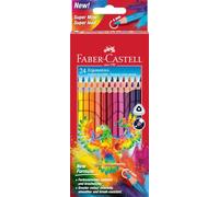 Faber-Castell Set de lápices de colores 116544 – Triangulares, mina resistente – 24 colores