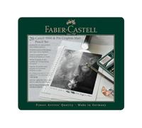 Faber-Castell - Estuche metálico 115224 - 20 lápices Pitt Graphite Matt y Castell 9000