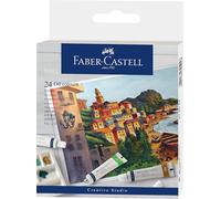 FABER-CASTELL - Set de pinturas al óleo, 24 tubos de 9 ml cada uno | Pinturas al óleo altamente pigmentadas para principiantes y artistas, con gran luminosidad y tonos brillantes