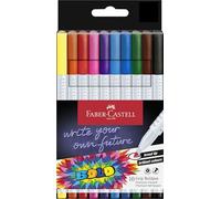 FABER-CASTELL - Set de rotuladores Boldpen, 10 rotuladores con empuñadura