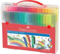 Faber-Castell Maletín de rotuladores Connector 155579 80 colores surtidos para niños