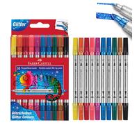 Rotuladores FABER-CASTELL Glitter Colours, Pack x10 Colores