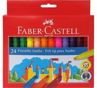 Faber-Castell - Juego de rotuladores 154324 - jumbo, 24 rotuladores de p