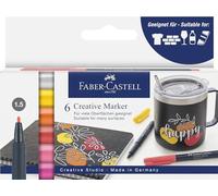 Faber-Castell Rotuladores Creative Studio 160705 – Juego de 6 – Multicolor