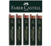 Faber-Castell SUPER-POLYMER - Minas finas (5 latas, 0,5 HB)