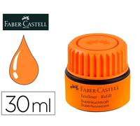 Faber Castell Textliner 1549 Recambio Tinta Rotulador Fluorescente Naranja Bote 30 ml