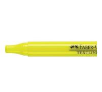 Faber-castell textliner 38 marcador fluorescente - cuerpo fino - punta biselada - trazo grueso y fino - tinta con base de agua - color amarillo (10 uds)