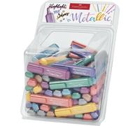 Faber-Castell Textliner 46 Metallic Surtido de 100 unidades con Expositor de punta biselada