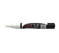 UNI-BALL Marcador de tiza PWE3MS – Punta cónica 0,9-1,3 mm – Blanco, lote de 3