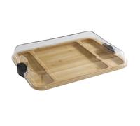Faberware large build-a-board bamboo grazing board, portable snack box