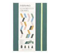 FABRIANO 19100723 - Cuaderno de bocetos COLOURED JOURNAL, bloc de dibujo, cuaderno de bocetos, 120 hojas, versátil para técnicas de pastel, pintura seca y acuarela