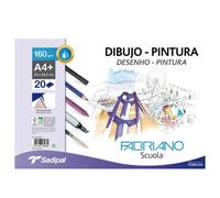 Fabriano bloc microperforado dibujo y pintura 20h 160g a3+